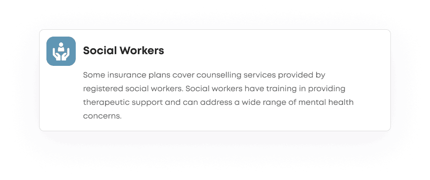 A screen displaying the words Clinical Counsellor.