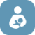 A person seeking divorce counseling holds a baby in a blue circle. A person seeking divorce counseling holds a baby in a blue circle.